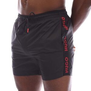 Hugo Mens Fab Tape Logo Swim Shorts / Black